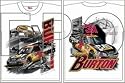Jeff Burton Caterpillar White T Shirt