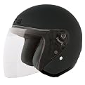 Fuel Open-Face Helmet with Shield - Flat Black