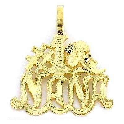 41yAypL5h0L #1 Nana Charm DiamondCut 14k Gold 18mm