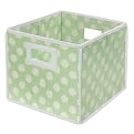 Badger Basket Folding Basket Sage Polka Dot