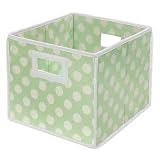 Badger Basket Folding Basket Sage Polka Dot by Badger Basket