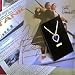 Sapphire Cubic Zirconium & Swarovski Crystal Heart of the Ocean Necklace Titanic Prop Replica with Ticket Poster