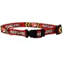 Maryland Terrapins Red Adjustable Dog Collar (Small)