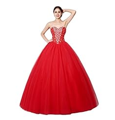 Sweetheart Sleeveless Tulle Sequined Lace-Up   Ball Gown Quinceanera Dress  with a Brush/Sweep Train 