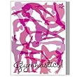 Pink Gymnastics Action Poster