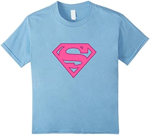 Kids Super-Girls Pink T-Shirt 10 Baby Blue