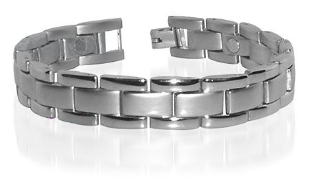 Quality Magnetic Mens Wide Bracelet For HIM 8.5 inches