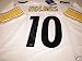 Santonio Holmes Autographed Pittsburgh Steelers White Reebok Jersey