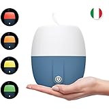 Pilgrim Collection Anton Aroma Diffuser, Essential Oil Aromatherapy, Humidifier - Italian Design, 140ml, Extra Long Cord, Timer, Auto Shut Off, Soft Rubber Paint, Color LED