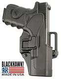 BlackHawk 10501BKR BlackHawk CQC w/SERPA Holster Right Hand Black Glk 26,27,33