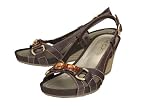 Geox 'Roxy' Wedge Sandals Womens - Dark Brown