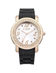 Lipsy LP183 Ladies Black Silicone Strap Watch