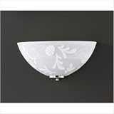 14cm Wandleuchte “Flora” in Weiß / Chrom