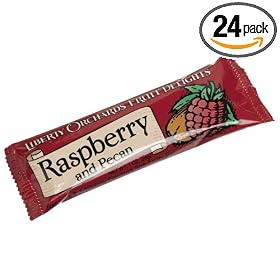 Liberty Orchards Raspberry and Pecans, 1-Ounce Bars (Pack of 24)