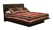 Contemporary 60" Bed with Button Tufted Headboard in Chocolate Finish By South Shore Furniture