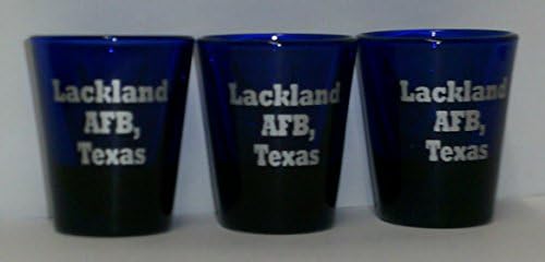 (3 Pack) - U.S. Air Force - Lackland AFB, Texas - 1.5 Ounce Shot Whiskey Glasses