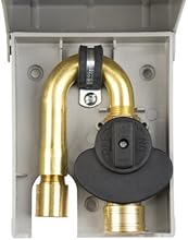 Burnaby Manufacturing Ltd G0101-5W-50 Gas Plug Gas Outlet Box with 1/2-Inch Inlet, 3/8-Inch Outlet and White PVC Enclosure