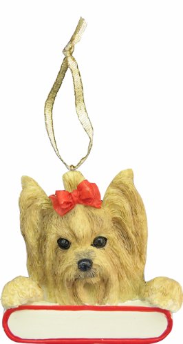 Yorkshire Terrier Dog Santa's Pal Christmas Ornament