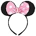 American Greetings Minnie Mouse 1st Birthday Headband, Black/Pink