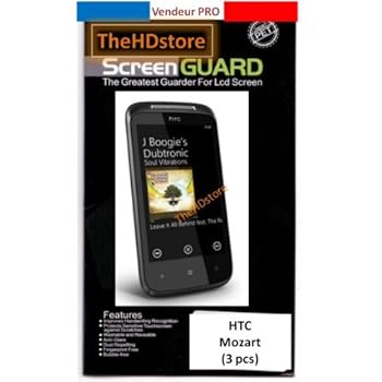 3 FILMS PROTECTION ECRAN HQ HTC MOZART [Appareils électroniques]