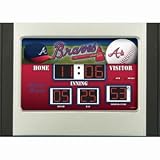 Atlanta Braves MLB Scoreboard Desk & Alarm Clock