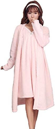 Afterstorm Thick Double-sided Velvet Pajamas Two-piece Pajamas Sweet Princess Pajamas Pink