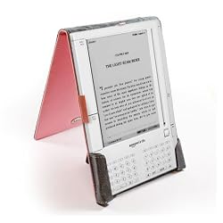 Tuff-Luv Executive Classic Leather case cover (PINK) for Amazon Kindle (1st Gen)