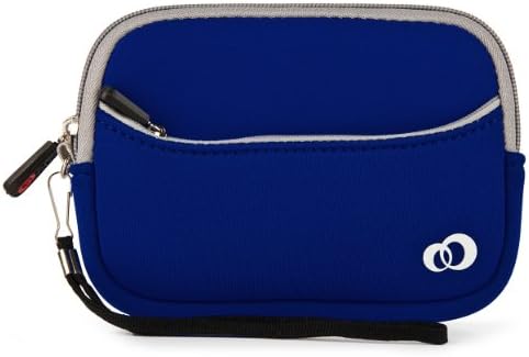 KrooGPS Blue Neoprene Glove for Garmin 010-00858-40 nüvi 3750 4.3-Inch Portable GPS Navigator + SumacLife Wisdom Courage Wristband
