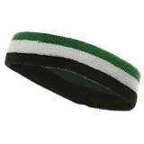 Tri-color Headband-Black White Kelly W15S27B