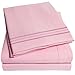 1500 Supreme Collection King Sheet Sets Pink - Luxury Hotel Bed Sheets and Pillowcase Set for King Mattress - Extra Soft, Elastic Corner Straps, Deep Pocket Sheets, King Pink