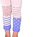Naartjie Girls Cotton Fashion Leggings - Stripes with Dots and Ruffle Bottom