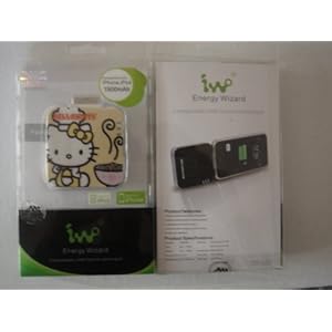 Hello Kitty Backup Battery Charger for Iphone 4,4g, 3gs, 3g ,Ipod, Itouch 1500mah Energy Wizard Iwo Hello Kitty Backup Battery Charger for Iphone 4,4g, 3gs, 3g ,Ipod, Itouch 1500mah Energy Wizard Iwo