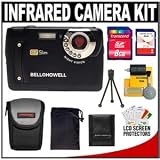 Bell & Howell S7 Slim Digital Camera with Infrared Night Vision (Black) with Pouch & 2GB + 8GB Card + Case + Accessory Kit