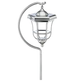 Malibu CS14P Low Voltage 11-Watt Metal Carriage Walk Light, Pewter with Clear Plastic Lenses