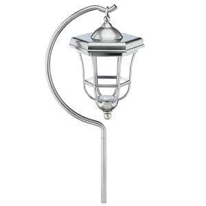 Malibu CS14P Low Voltage 11-Watt Metal Carriage Walk Light, Pewter with Clear Plastic Lenses