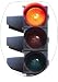 Sticker Autocollant Abattant WC Feux Rouge 26x34cm réf 074