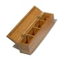 Creative Home's 12-1/2 by 2-3/4-Inch Bamboo Tea Bag Box
