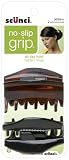 Scunci No-slip Grip Basic Cover Hinge Jaw Clips, 6 Cm, 2-Count, Colors may vary