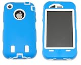 KingCase iPhone 3G & 3GS * Warrior Case * (Blue & White) 8GB, 16GB, 32GB - The ULTIMATE Protector