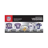 NFL Minnesota Vikings 4-Pack Uniform Magnet Set
