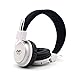 GranVela® A809 Lightweight Foldable Stereo Headphones Adjustable Headband Kids Headsets with Built-in FM Radio, Micro SD Card Player,3.5mm Jack for iPhone, iPad, Android, PC and More (White)