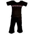BabyGlam Republican 2-pc. Tee and Pants Set - Black