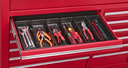 6 Compartment Drawer Organizer For Tools Nails Screws Tackle Size