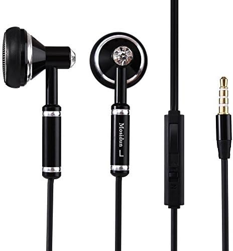 Mosidun M23 In-ear Noise-isolating Headphones|Earbuds|Earphones supports all 3.5-inch phone up and down pause Black