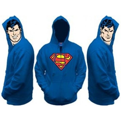  Superman All View Men's Zip Hooded Sweatshirt