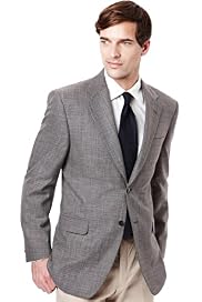 Collezione Luxury Wool Rich Checked Jacket with Silk