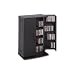 Media Storage Locking Cabinet - Black
