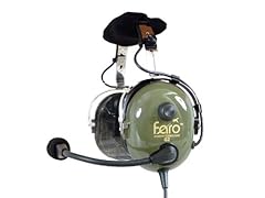 Faro G2 - Premium Pilot Aviation Headset, w/ Mp3 Input - Army Green 