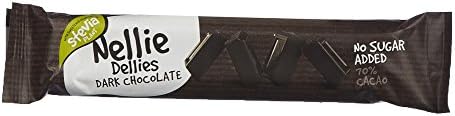 6 Bars X 35g of Toms Nellie Dellies Dark Chocolate - Sugar Free - 70% Cocoa - Chocolate with Stevia (Denmark)