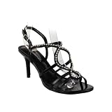 Woman's T-Strap High Heel Sandal Black